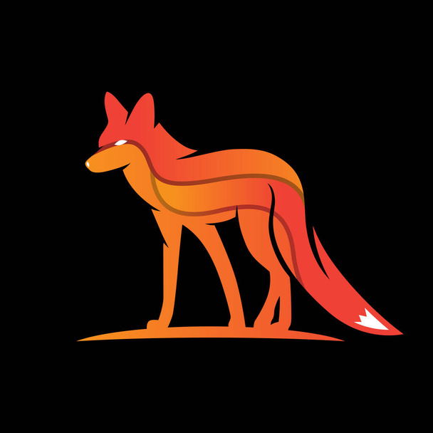 Лиса животное логотип вашей компании - Вектор,изображение