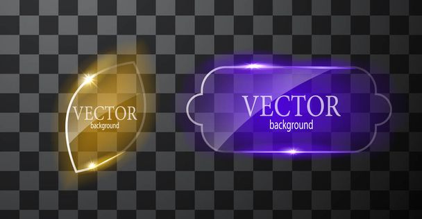 Glass vector button plane. Easy editable background - ベクター画像