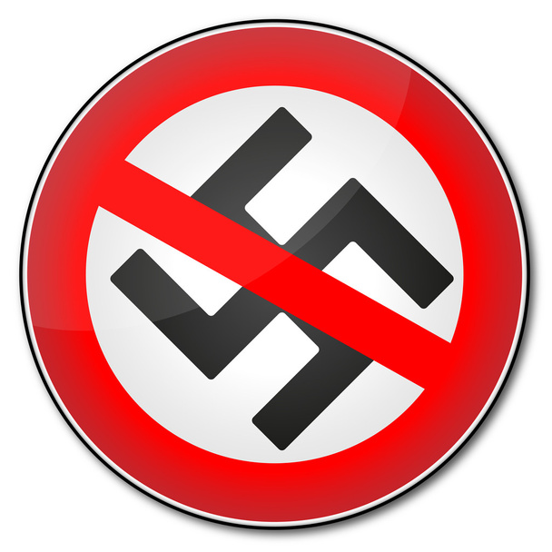 σταματήσει το σύμβολο του ναζισμού - Διάνυσμα, εικόνα
