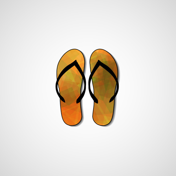 abstracte illustratie op flip-flops - Vector, afbeelding