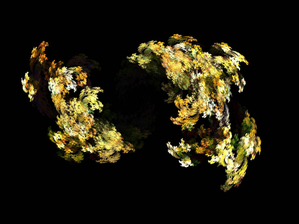 image of one Digital Fractal on Black Color - Фото, зображення