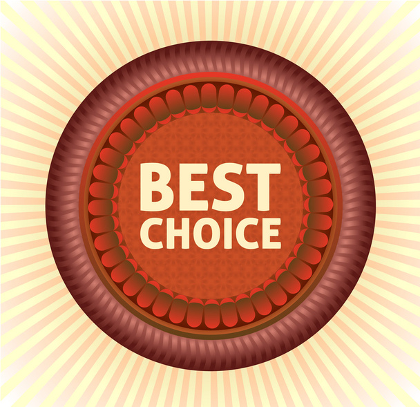 Best choice label. Vector. eps 10 - Vettoriali, immagini