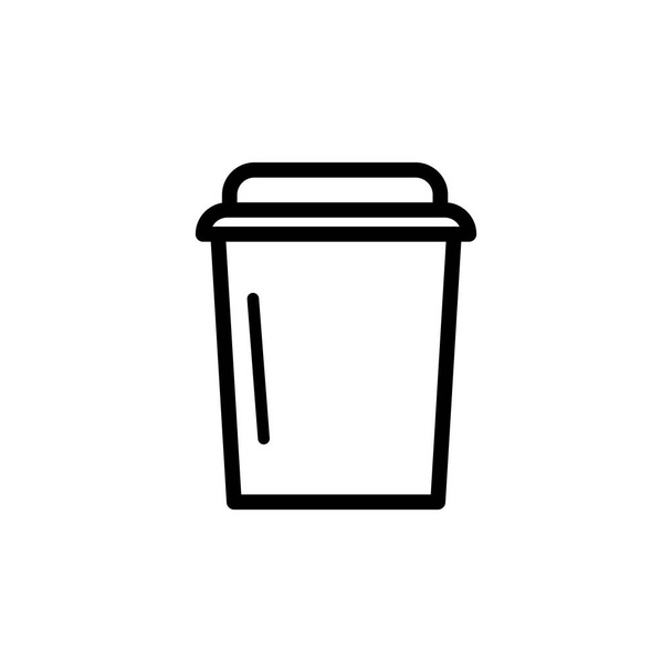 Illustration Graphique vectoriel de l'icône jetable. Convient pour le café, boisson, emporter, etc.. - Vecteur, image