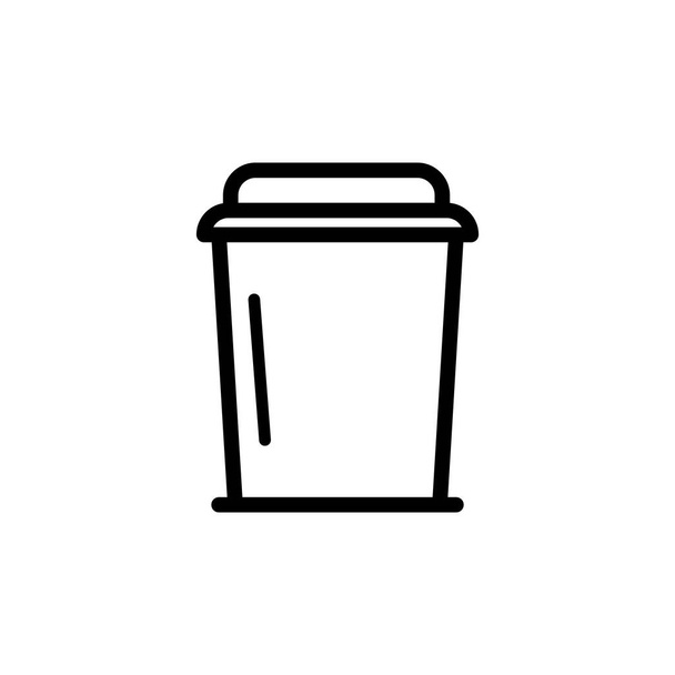 Illustration Vektorgrafik des Einwegsymbols. Fit für Kaffee, Trinken, Mitnehmen usw.. - Vektor, Bild