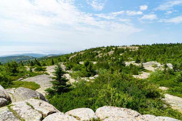 View from top of Cadillac Mountain in Acadia National Park - Фото, изображение