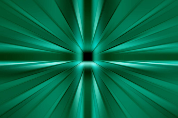 Abstracte radiale wazig oppervlak in turquoise tinten. Abstract blauwe achtergrond met radiale, stralende, convergerende lijnen. - Foto, afbeelding