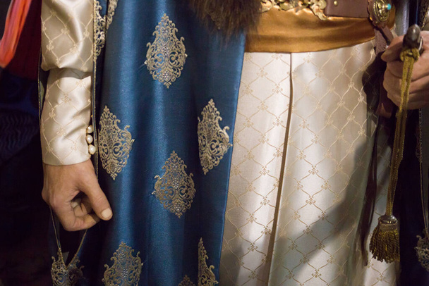 Zaporizhya Sich 'in Kazak ve Hetman kıyafetleri. - Fotoğraf, Görsel