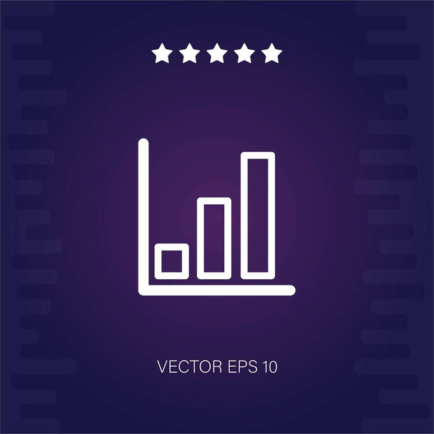 illustration vectorielle d'icône de diagramme à barres vectoriel - Vecteur, image