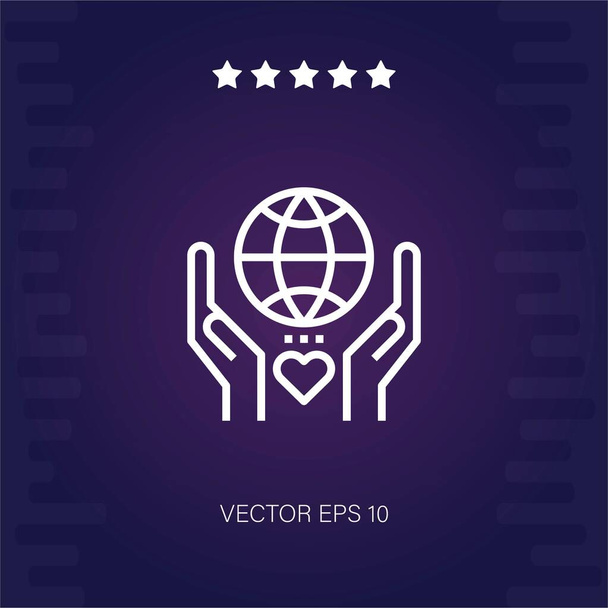illustration vectorielle icône vectorielle de charité - Vecteur, image