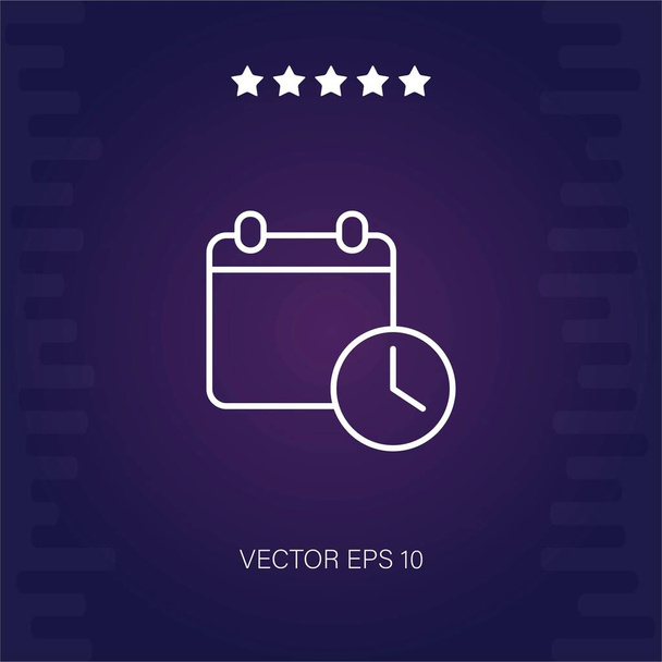 dátum vektor ikon vektor illusztráció - Vektor, kép