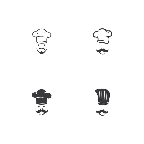 chapéu chef logotipo modelo vetor ilustração - Vetor, Imagem
