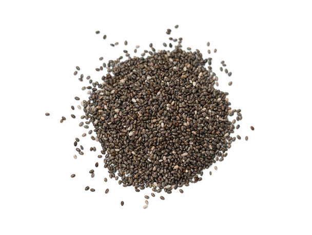 Chia seeds isolated on a white background - Fotó, kép