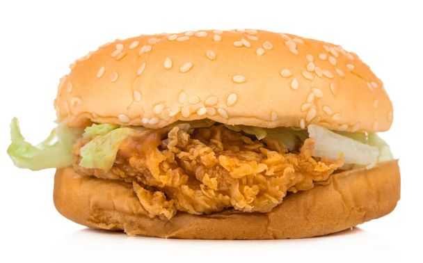 Hamburger elszigetelt fehér háttér - Fotó, kép