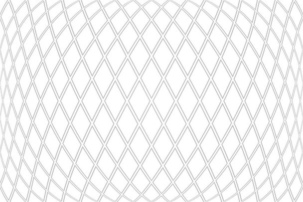 Diamonds pattern on 3D white background. Convex geometric texture. Vector art. - Vector, Image