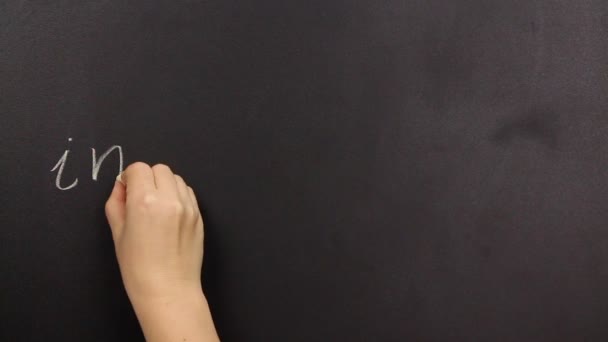 positief denken, schrijven mogelijk op een schoolbord - Video