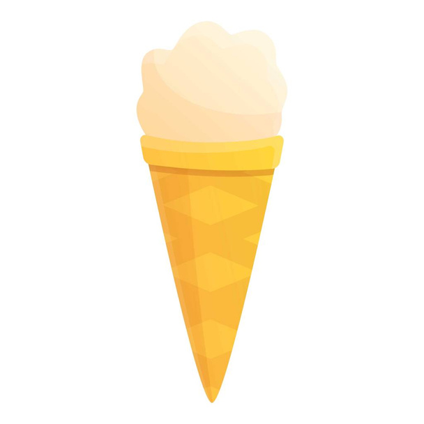 Ice cream cone icon, cartoon style - Vector, Image