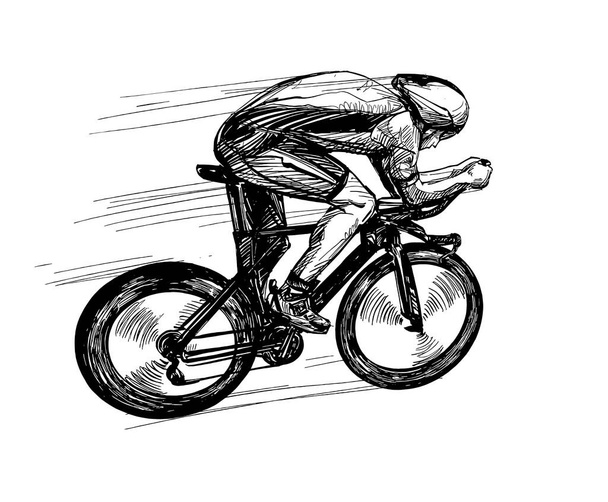 Kreslení cyklistické soutěže  - Vektor, obrázek