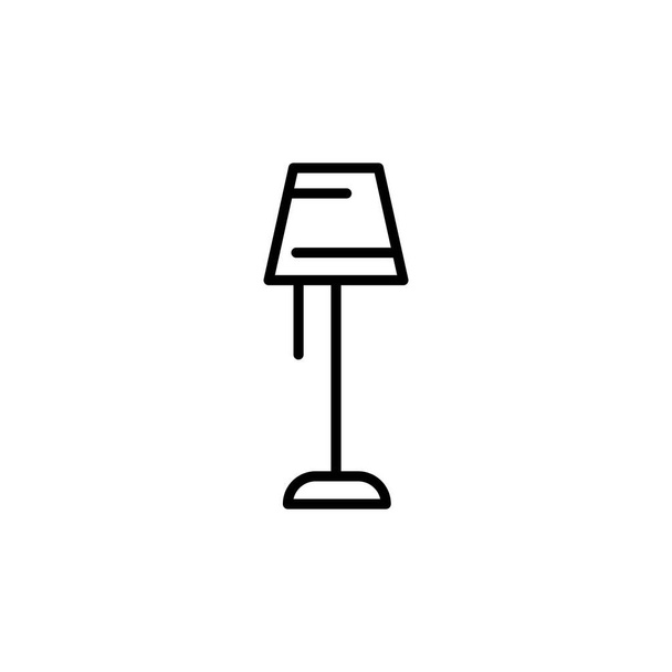 Ilustração Gráfico vetorial do ícone da lâmpada de suporte. Ajuste para interior, mobiliário, decoração etc.
. - Vetor, Imagem