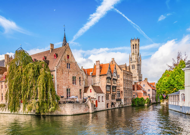 Canal in Bruges, Belgium. - Valokuva, kuva