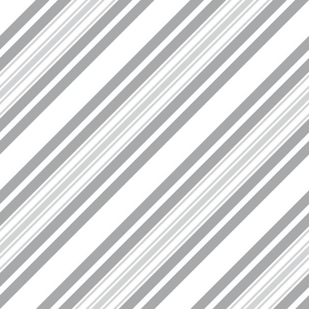 Weißer diagonal gestreifter nahtloser Musterhintergrund für Modetextilien, Grafiken - Vektor, Bild