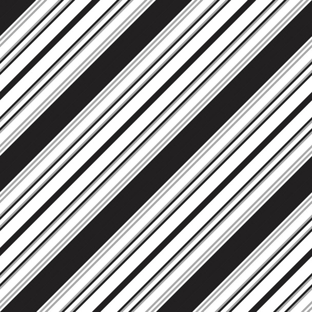 Чорно-білий діагональний смугастий безшовний візерунок, що підходить для модного текстилю, графіки
 - Вектор, зображення