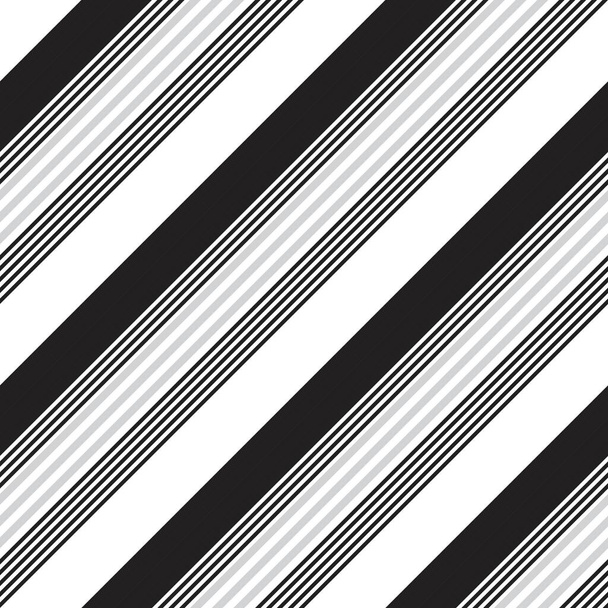 Fondo de patrón sin costuras a rayas diagonales en blanco y negro adecuado para textiles de moda, gráficos
 - Vector, imagen