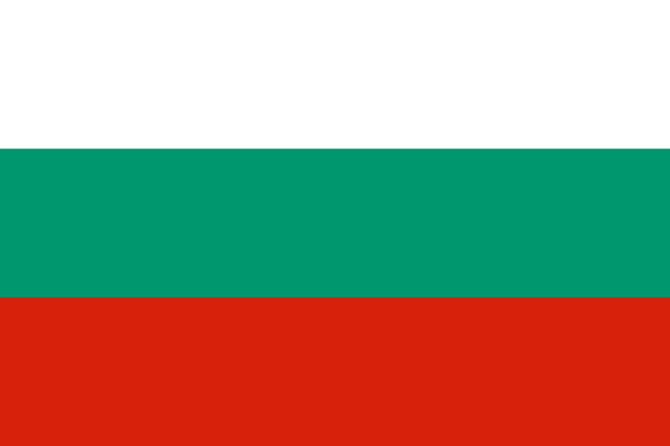 Nationalflagge Bulgariens. Das wichtigste Symbol eines unabhängigen Landes. Ein Attribut von der Größe eines demokratischen Staates. - Foto, Bild