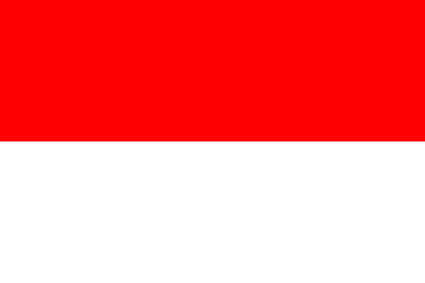 Nationalflagge Indonesiens. Das wichtigste Symbol eines unabhängigen Landes. Ein Attribut von der Größe eines demokratischen Staates. - Foto, Bild