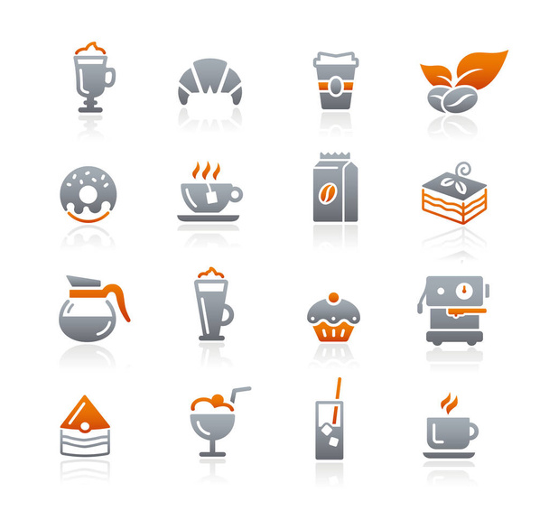 Coffee Shop Icons // Graphite Series - Vector, afbeelding