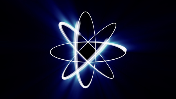 Atomi abstrakti valo malli, 3d kuva tehdä - Valokuva, kuva