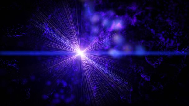 туманність частинок космічного променя зірки променя, ілюстрація рендеринга
 - Фото, зображення