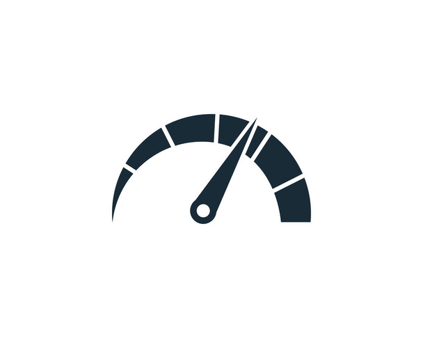 Hız göstergesi Simgesi Vektör Logo Şablonu Çizim Tasarımı - Vektör, Görsel