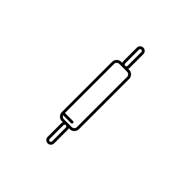 Illustration Vector graphic of rolling pin icon. Fit for bakery, cooking, kitchen utensil etc. - Vector, Image