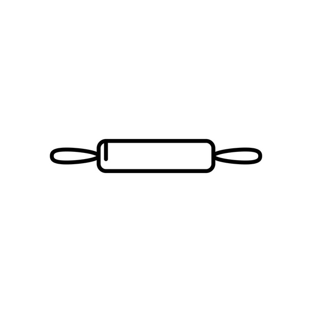 Illustration Vector graphic of rolling pin icon. Fit for bakery, cooking, kitchen utensil etc. - Vector, Image