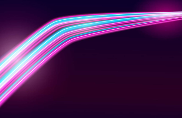 Conceito moderno de linhas de luz velocidade de fundo. Conceito de conexão de internet futurista abstrato de 5g. ilustração de trilhas de luz
 - Vetor, Imagem