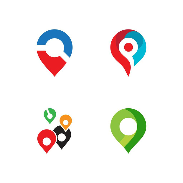 Location point Logo vector template - Vector, Image