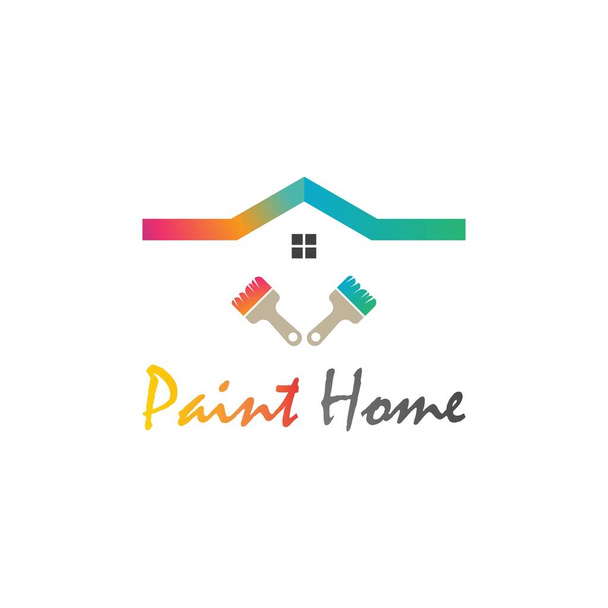 pintura Casa logo vector de negocio
 - Vector, imagen