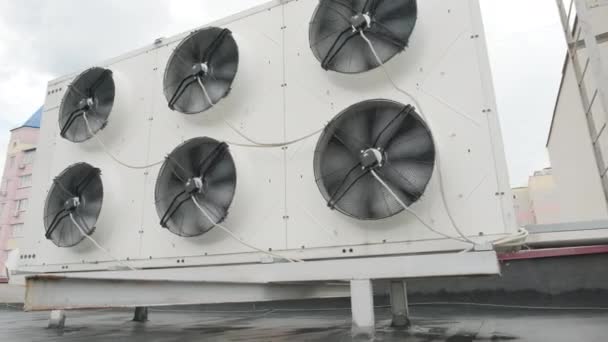 Topení Ventilační a klimatizační jednotky na střeše - Záběry, video