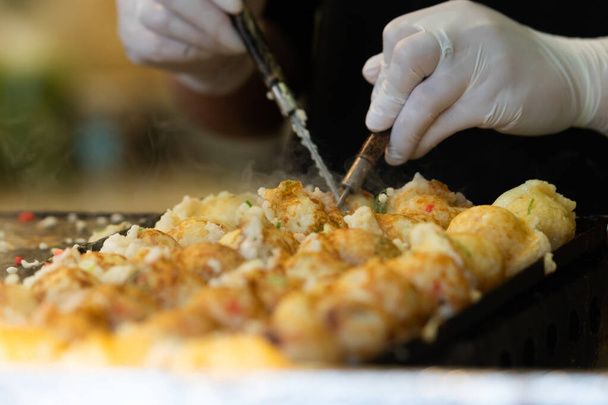 Takoyaki je nejznámější japonské jídlo v Japonsku. - Fotografie, Obrázek