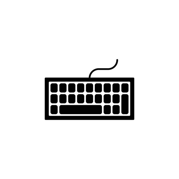 イラストキーボードアイコンのベクトルグラフィック。PC 、コンピュータ、ハードウェア、デバイス、制御などに適しています. - ベクター画像