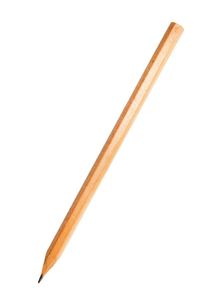 Crayon en bois isolé sur fond blanc - Photo, image