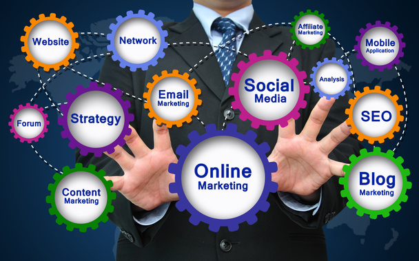 Online Marketing Concept - Foto, afbeelding