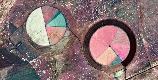 kindergarten, abstract photography of the deserts of Africa from the air, aerial view of desert landscapes, Genre: Abstract Naturalism, from the abstract to the figurative, contemporary photo, stock photo, - Photo, Image