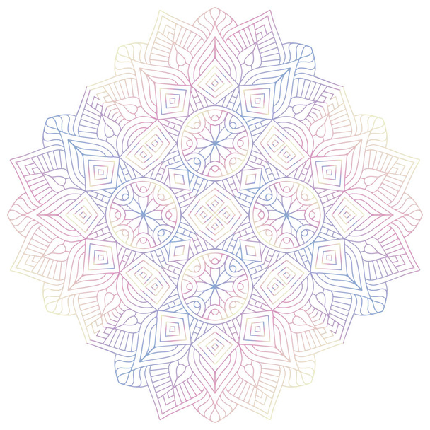 Mandala. Vintage decorative elements. Hand drawn background - Вектор,изображение