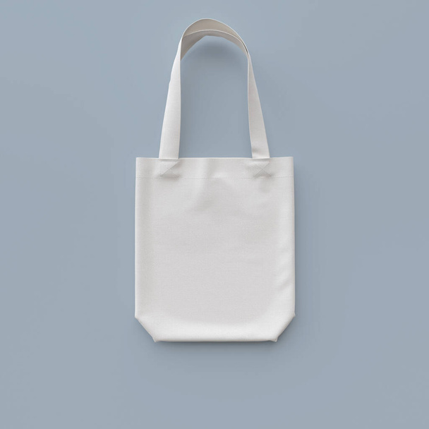 Макет текстильной сумки. 3D иллюстрация - Фото, изображение