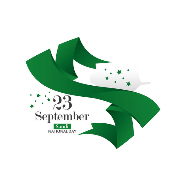 de nationale feestdag van het Koninkrijk Saudi-Arabië, wordt gevierd op 23 september - Vector, afbeelding