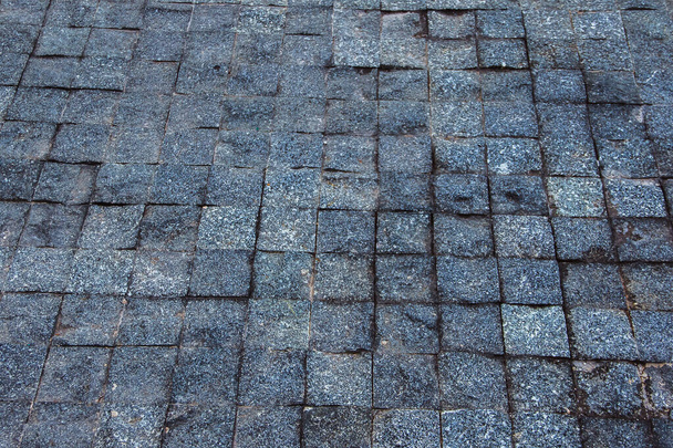 Granit Gehweg Fußboden, Kopfsteinpflaster Fußboden ist stark und schön, Granit Hintergrund, Granit Tapete - Foto, Bild