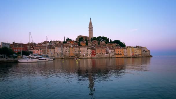 Rovinj, Κροατία - Beautiful Cityscape Skyline - Πλάνα, βίντεο