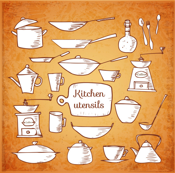Kitchen tools - Вектор, зображення