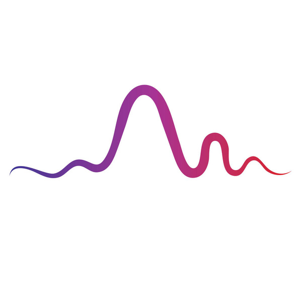 Modello di progettazione illustrazione vettoriale onde sonore - Vettoriali, immagini